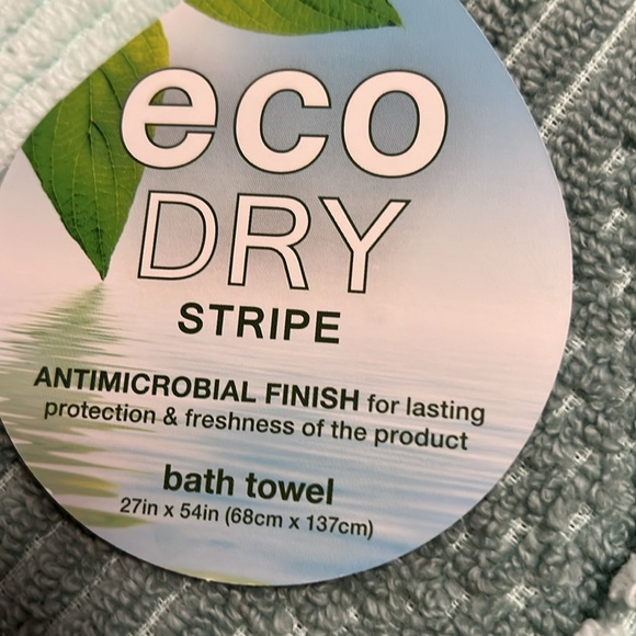 NWT ECO DRI STRIPE one BATH TOWEL🧖🧖‍♂️bath 🛀🧼🧼🧼🚿🚿🚿 - Picture 4 of 4